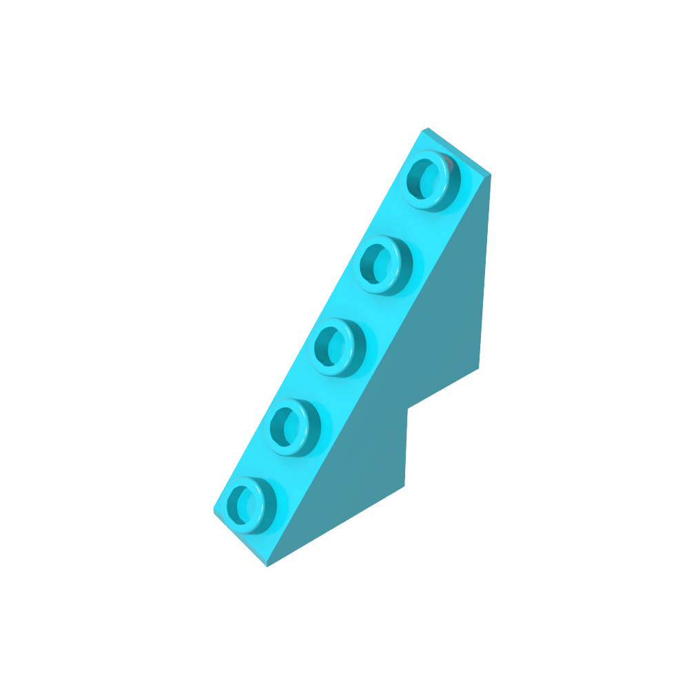 Pente 53° 3 x 1 x 3 1/3 avec montants sur la pente-MyGobricksFr