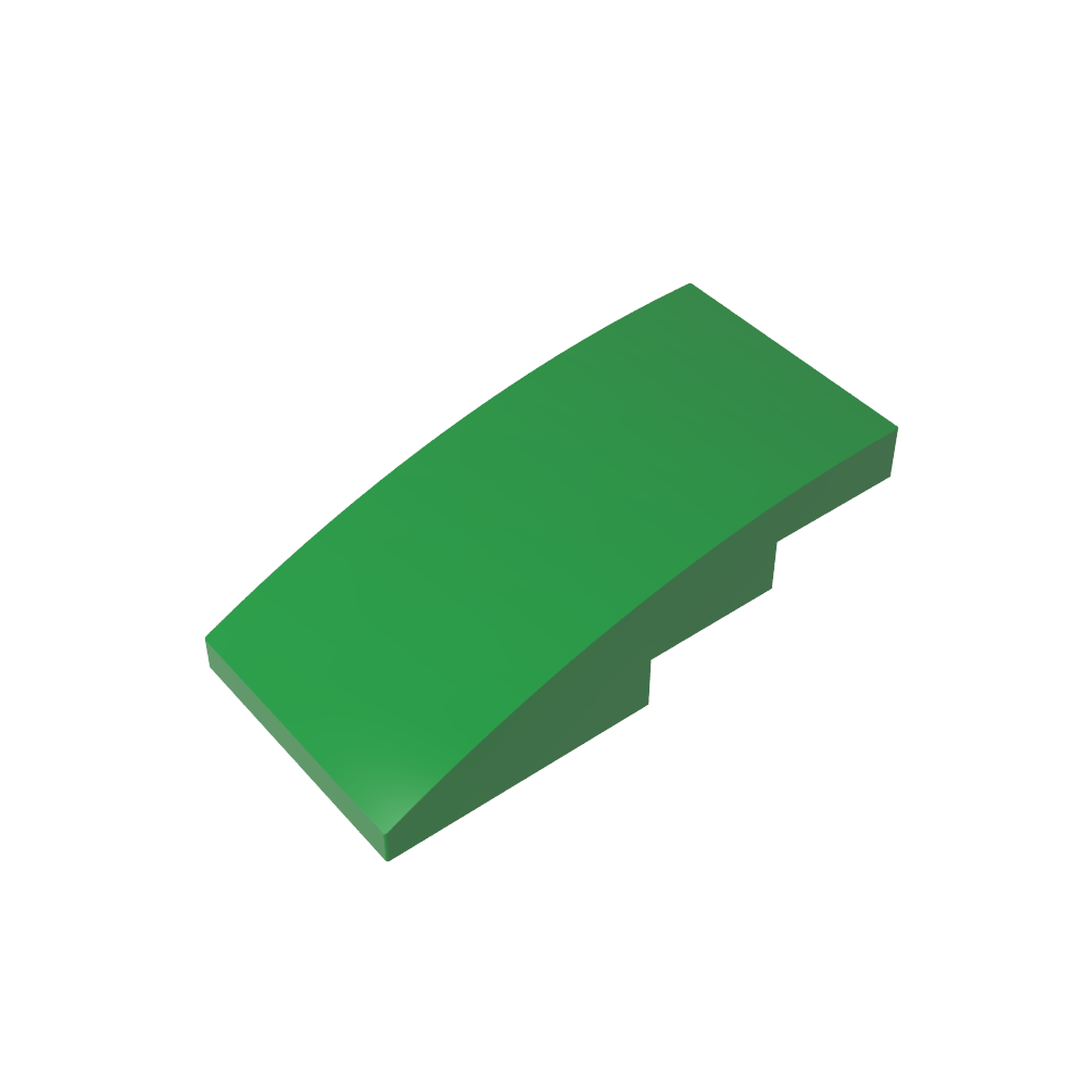 Toit incurvé en pente 4 x 2 sans montants-MyGobricksFr