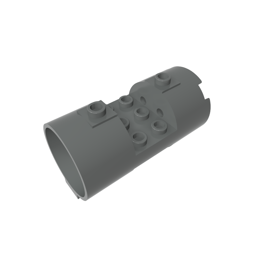 Montants cylindriques ouverts horizontaux 3 x 6 x 2 2/3-MyGobricksFr