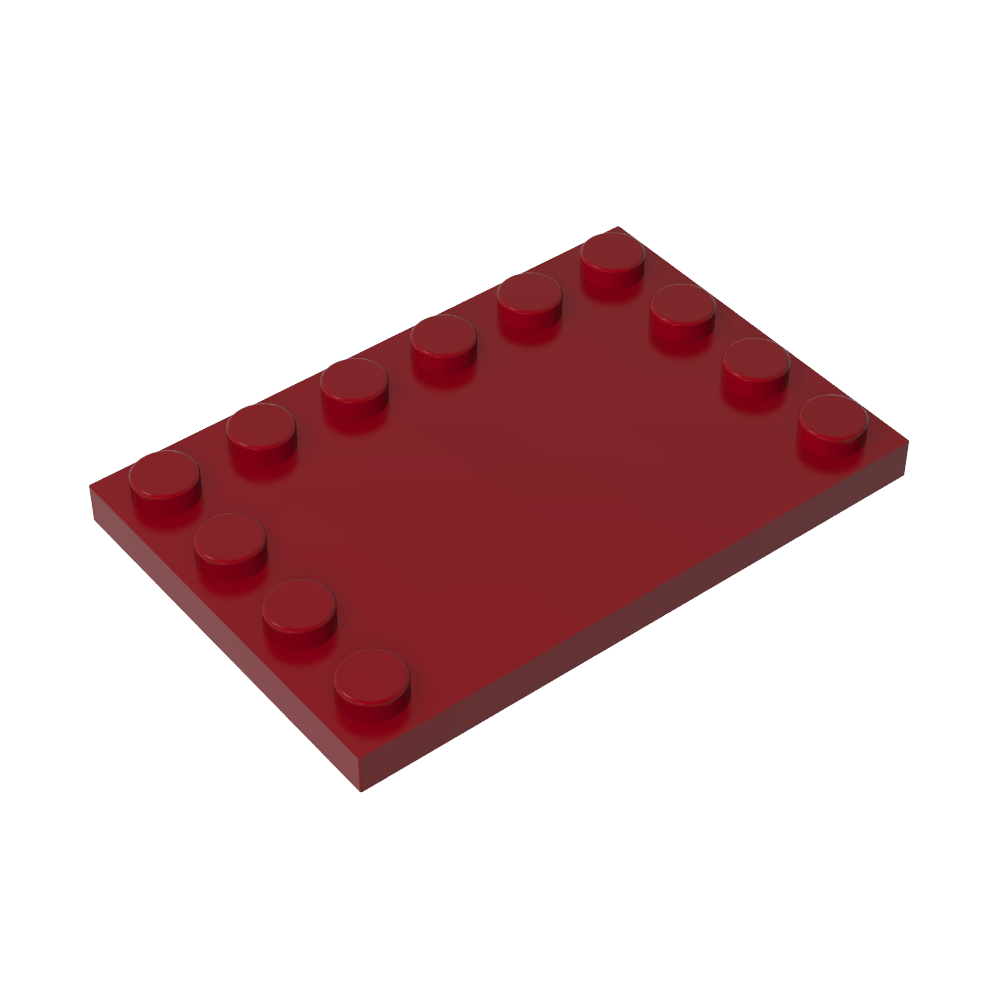 Plaque spéciale 4 x 6 avec goujons sur 3 bords-MyGobricksFr