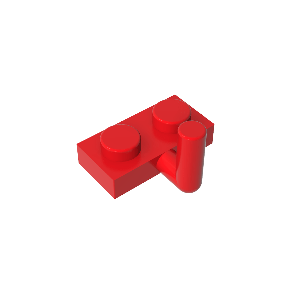 Plaque spéciale 1 x 2 avec bras relevé [Bras horizontal 6 mm]-MyGobricksFr