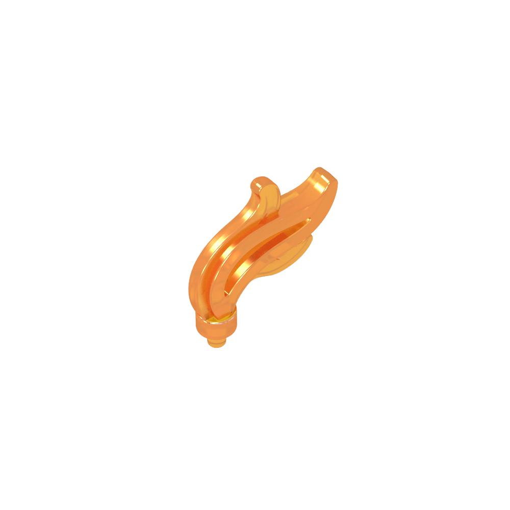 Accessoire de coiffure Plume / Plume / Flamme Triple Point-MyGobricksFr