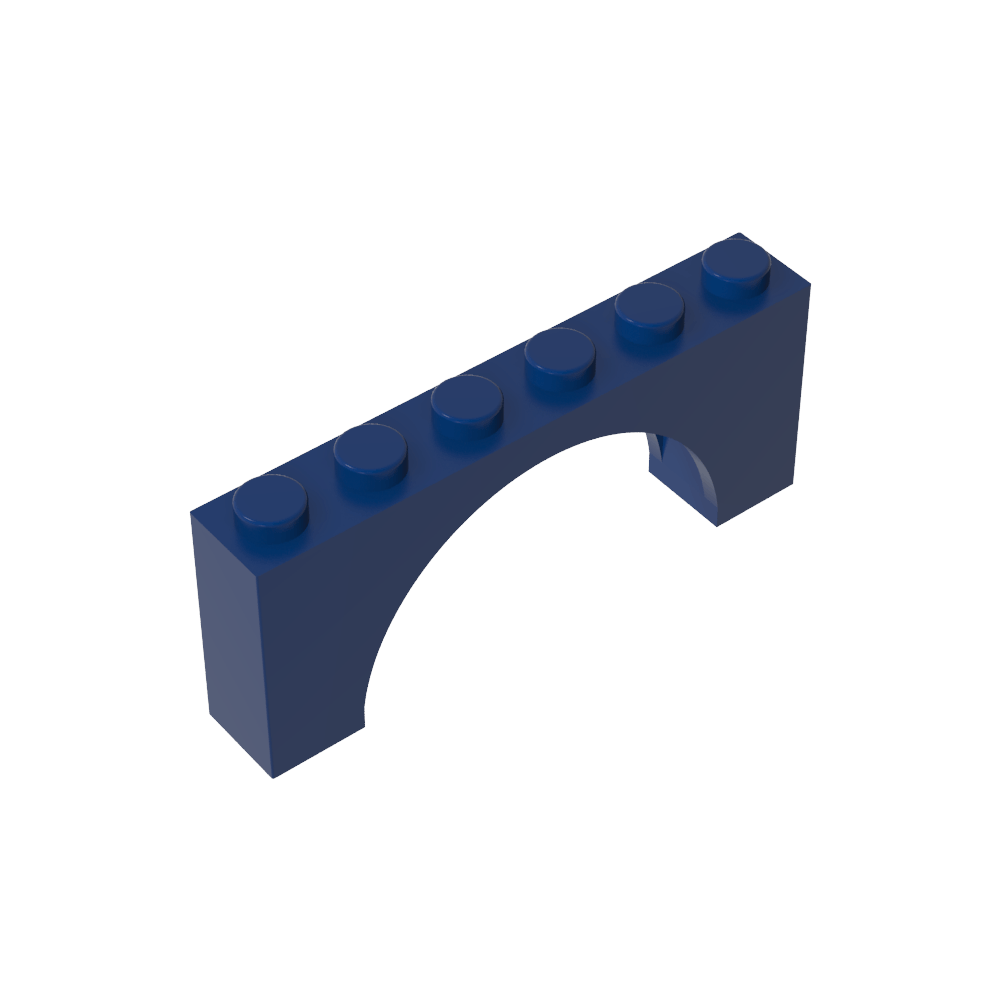 Arche en brique 1 x 6 x 2 - Dessus mince sans dessous renforcé [Nouvelle version]-MyGobricksFr