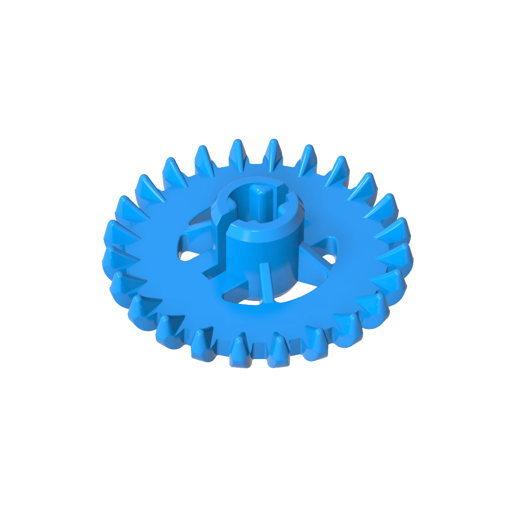 Couronne Technic Gear 24 dents avec renforts [Nouveau style]-MyGobricksFr