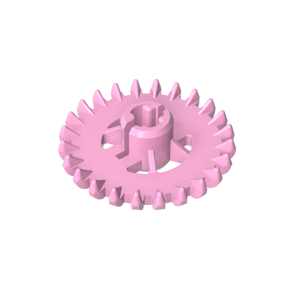 Couronne Technic Gear 24 dents avec renforts [Nouveau style]-MyGobricksFr