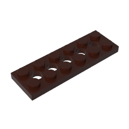 Plaque Technic 2 x 6 [5 trous]-MyGobricksFr