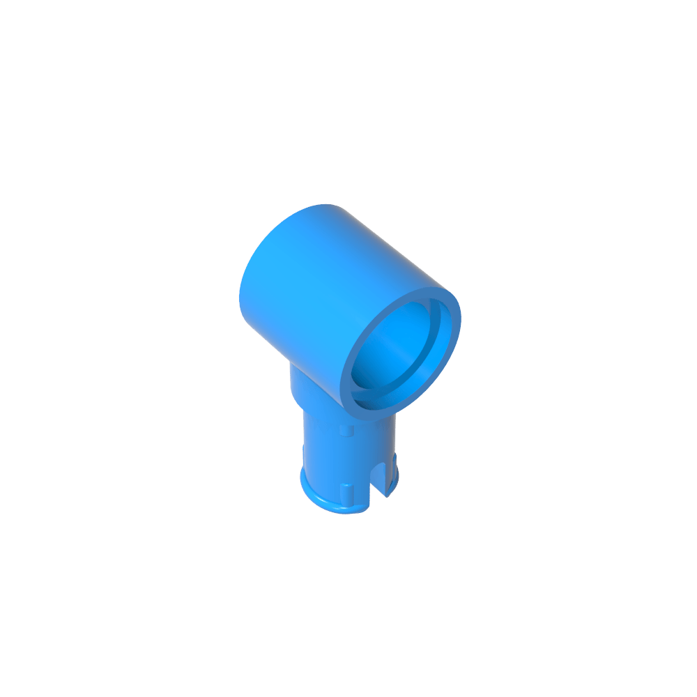 Connecteur Technic à 1 broche avec rainures de friction dans le sens de la longueur-MyGobricksFr