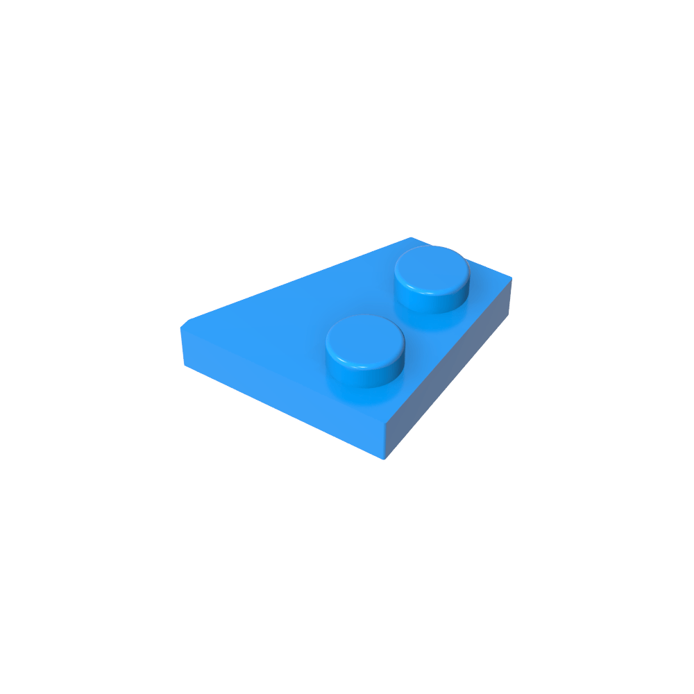 Plaque en coin 2 x 2 gauche-MyGobricksFr