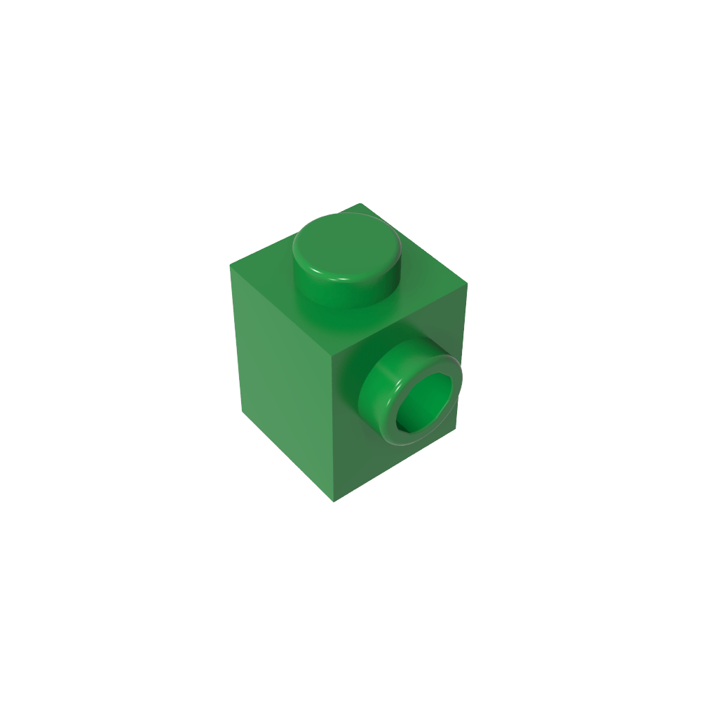 Brique spéciale 1 x 1 avec tenon sur 1 côté-MyGobricksFr