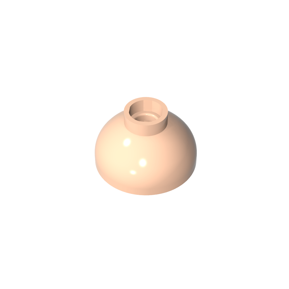 Brique ronde 2 x 2 à fond bombé [tenon ouvert]-MyGobricksFr