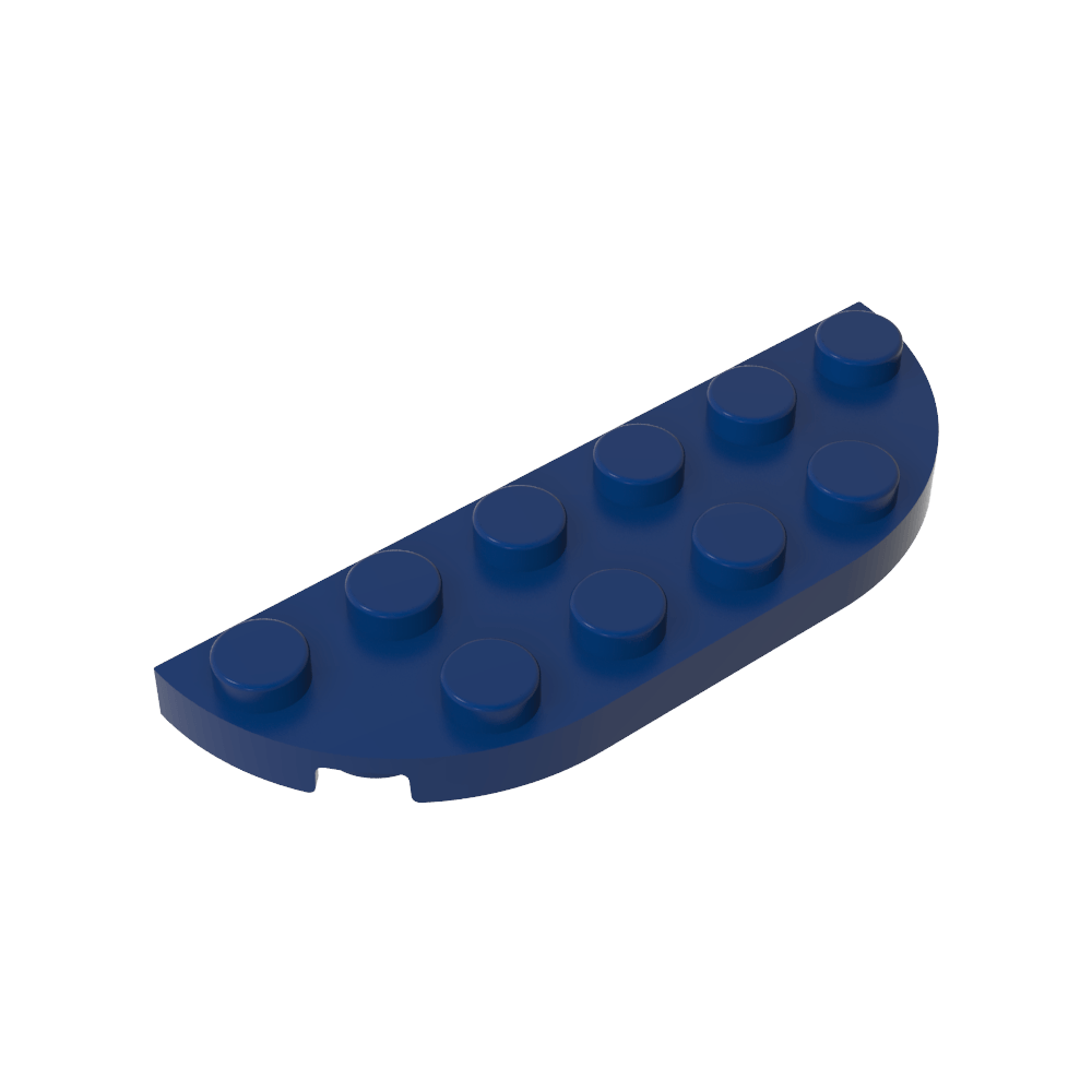 Assiette à coins arrondis 2 x 6 Double-MyGobricksFr