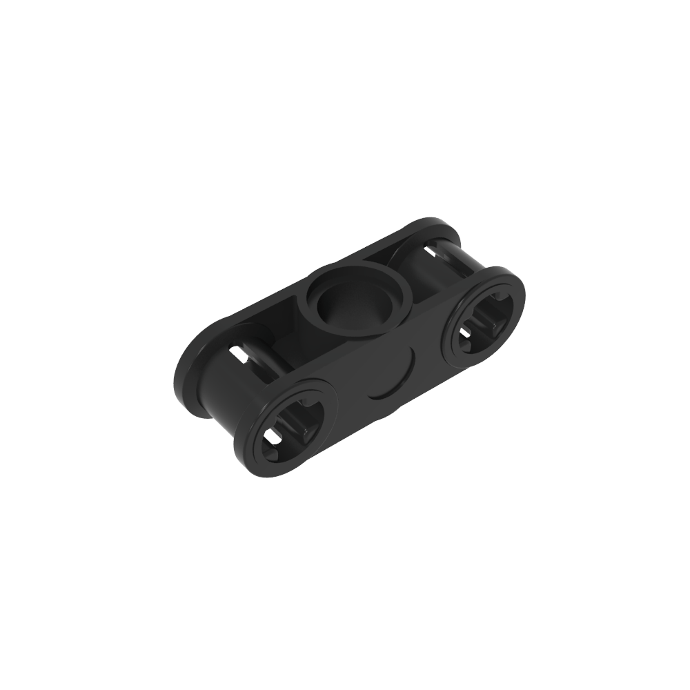 Axe et connecteur à broche Technic perpendiculaire 3L avec trou de broche central-MyGobricksFr