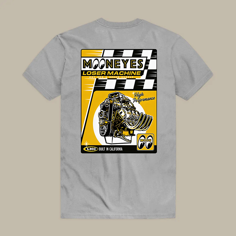 High Performance Mooneyes Loser Machine Hot Rod & Speed Supply Printed Men's T-shirt