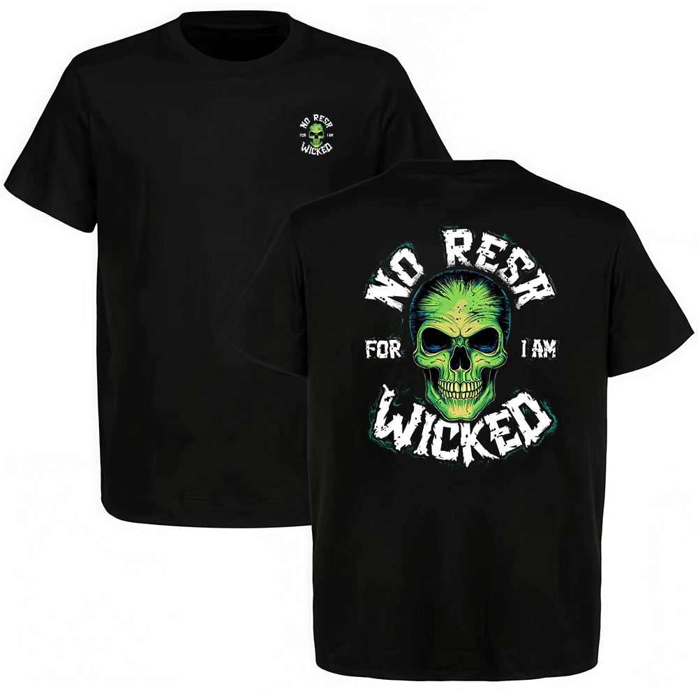 No Rest For I Am Wicked Printed Men's T-shirt