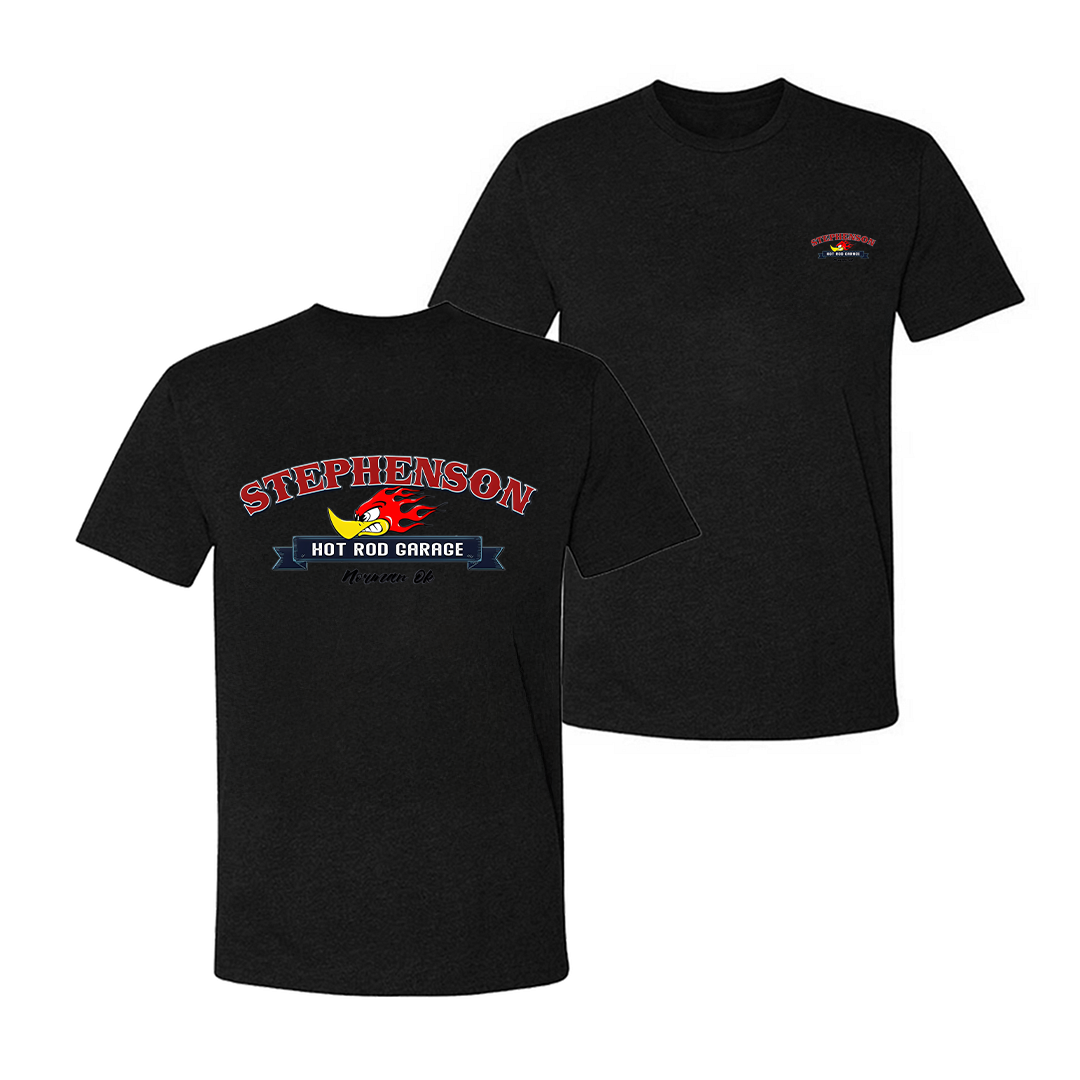 Stephenson Hot Rod Garage Angry Duck Printed Men's T-shirt