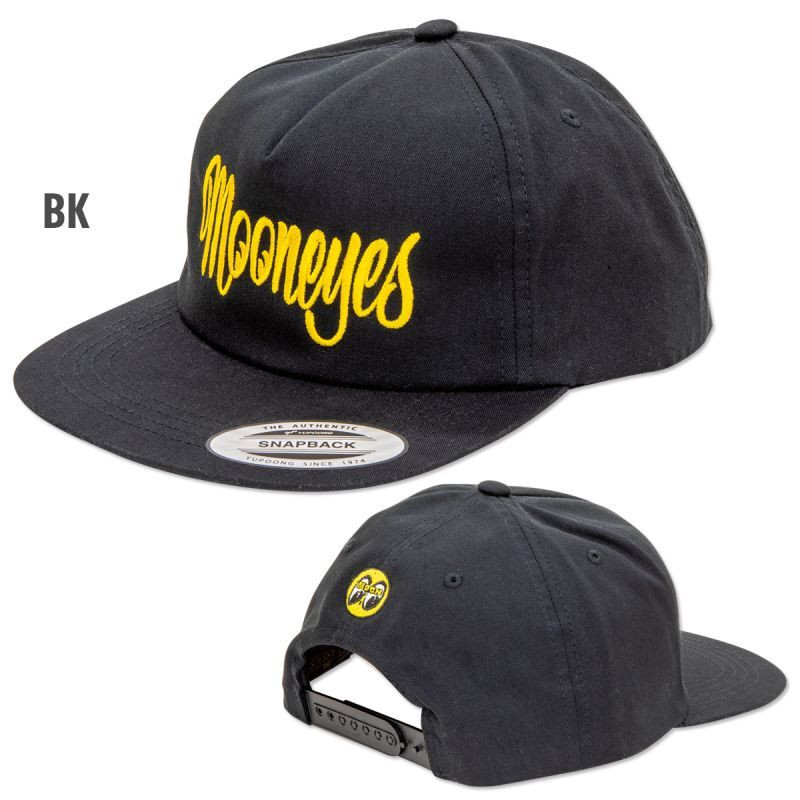 Mooneyes Script Snapback Hat