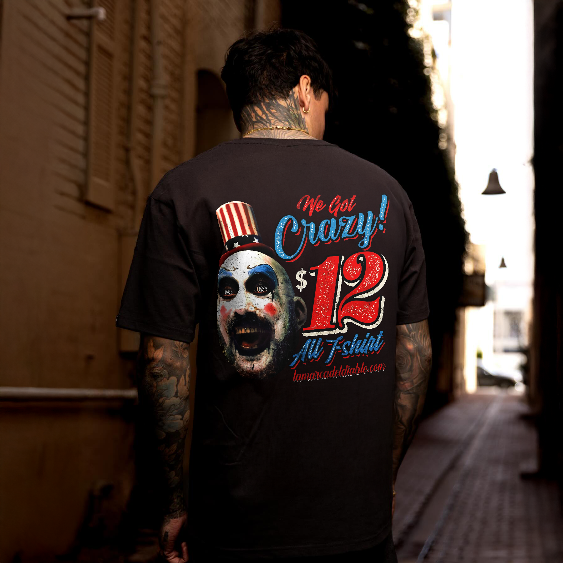 We Got Crazy $12 All T-shirt Captain Spaulding Printed Men's T-shirt