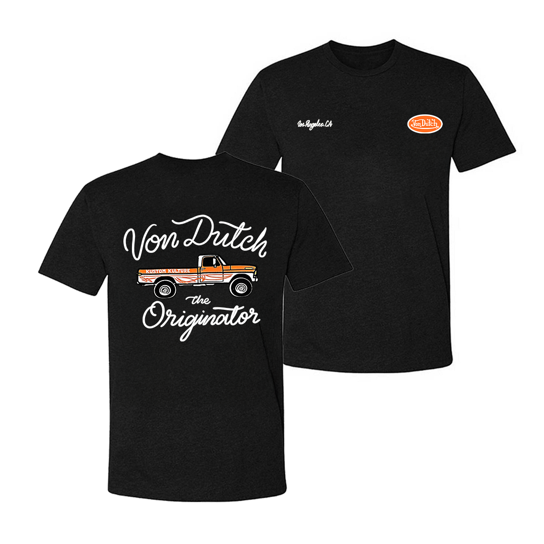 Von Dutch Kustom Kulture The Originator Truck Printed Men's T-shirt