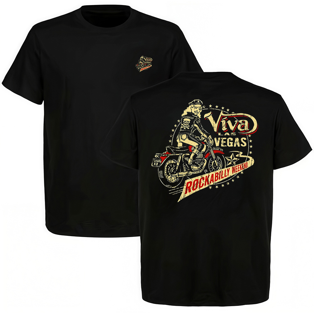 Viva Las Vegas Rockabilly Weekend Printed Men's T-shirt