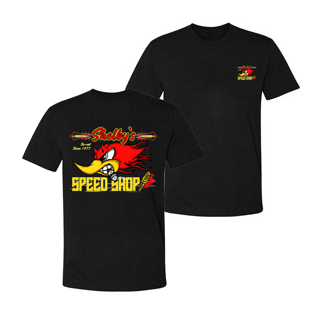 Shelby's Speed Shop Angry Duck So-cal Since 1977 Printed Men's T-shirt