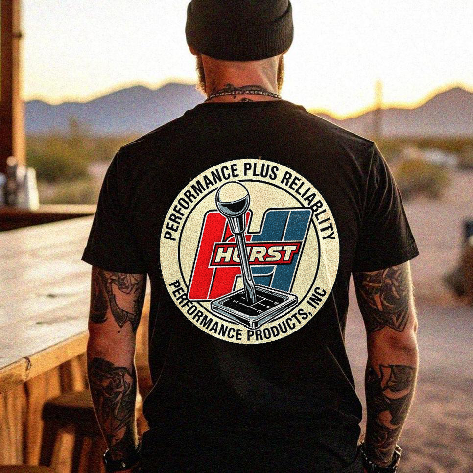 Performance Plus Reliability. Hurst Performance Products, Inc. Printed Men's T-shirt