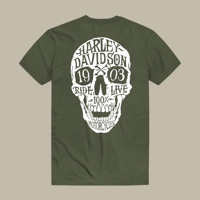 Harley Davidson Printed Men's T-shirt