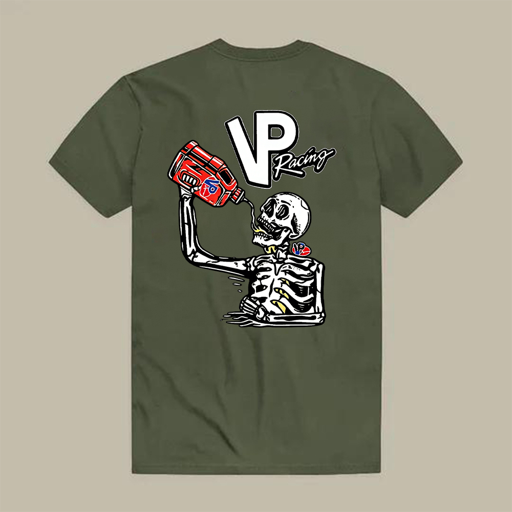 Vp Racing Skeleton Drinking Fuel Printed Men's T-shirt