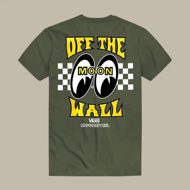 Mooneyes X Hoonigan Classic Car Racing Collaboration Printed Men's T-shirt