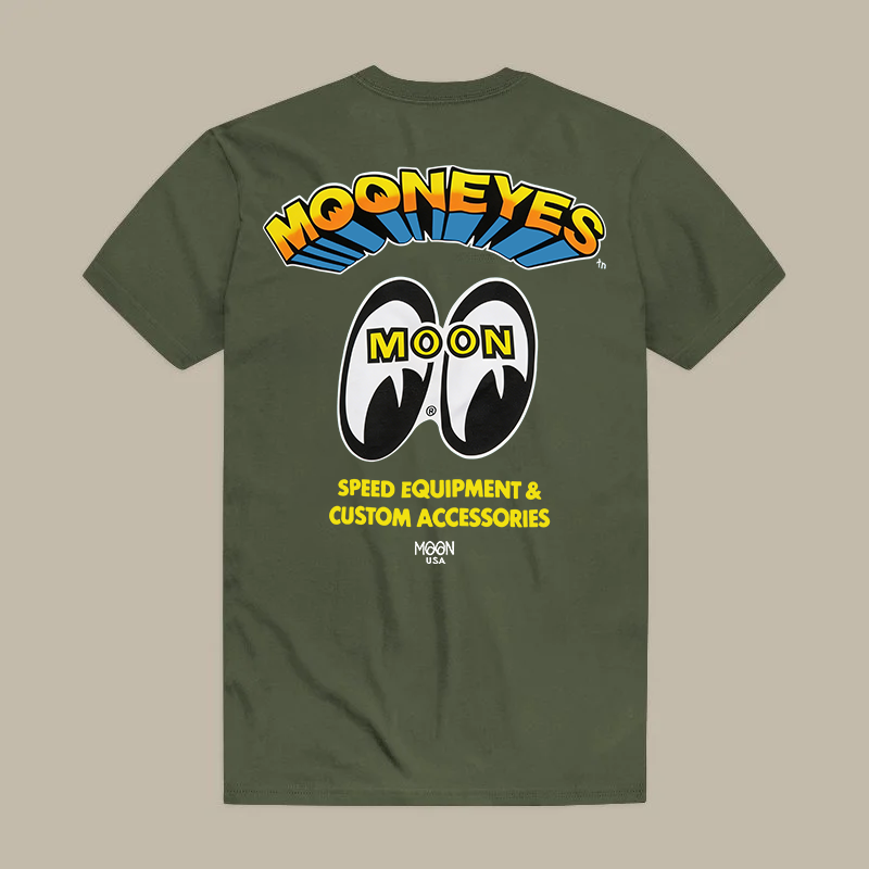 Mooneyes Moon Speed Equipment & Custom Accessories Moon Usa Printed Men's T-shirt