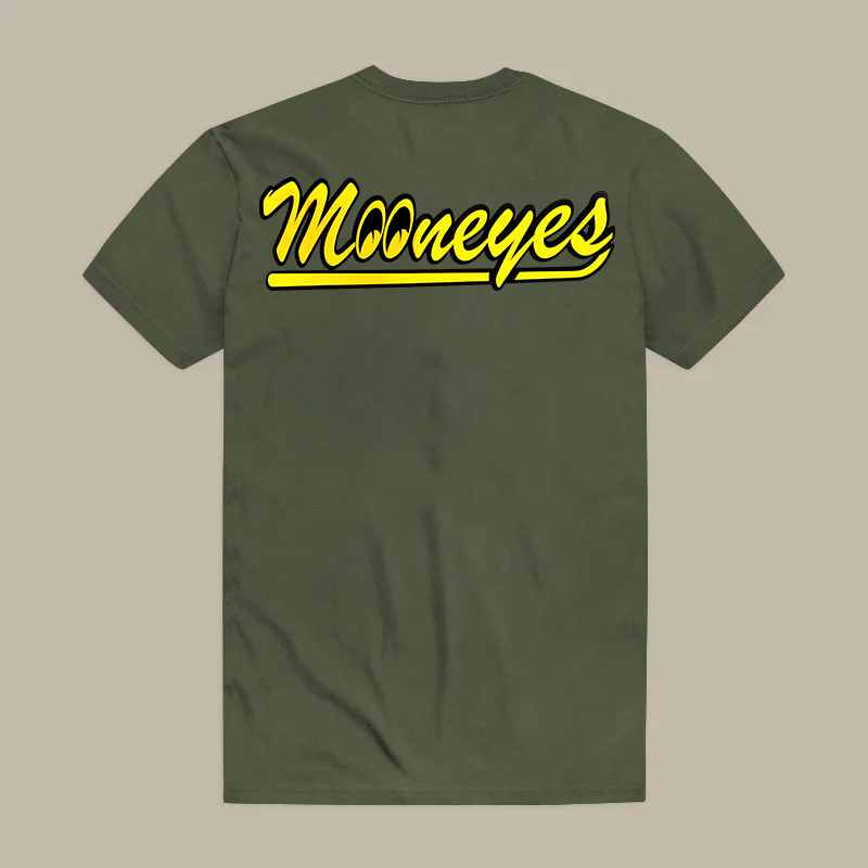 Mooneyes Authorized Dealer Logo Printed Men's T-shirt