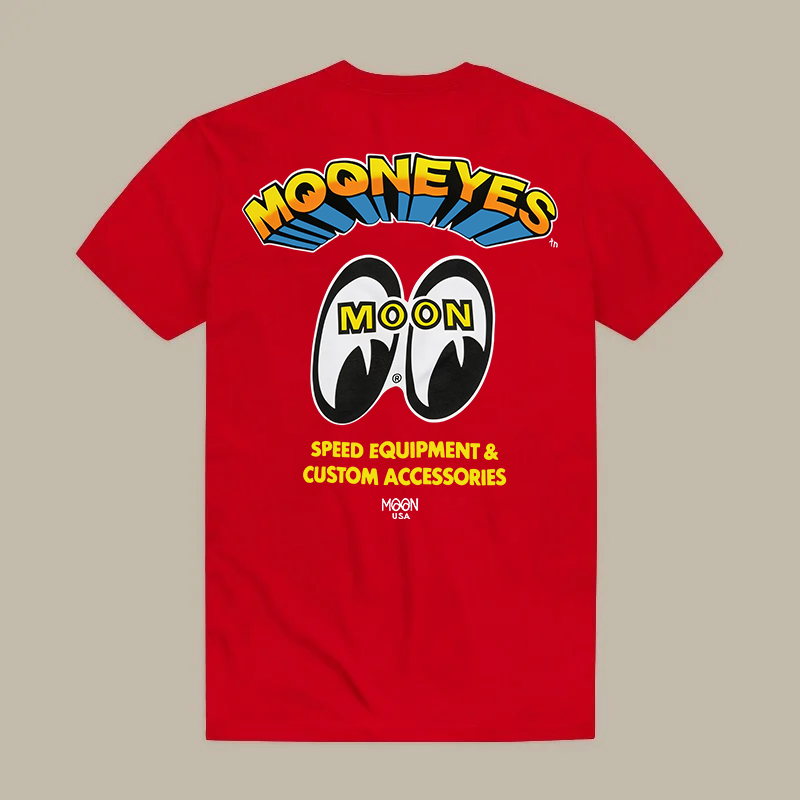 Mooneyes Moon Speed Equipment & Custom Accessories Moon Usa Printed Men's T-shirt