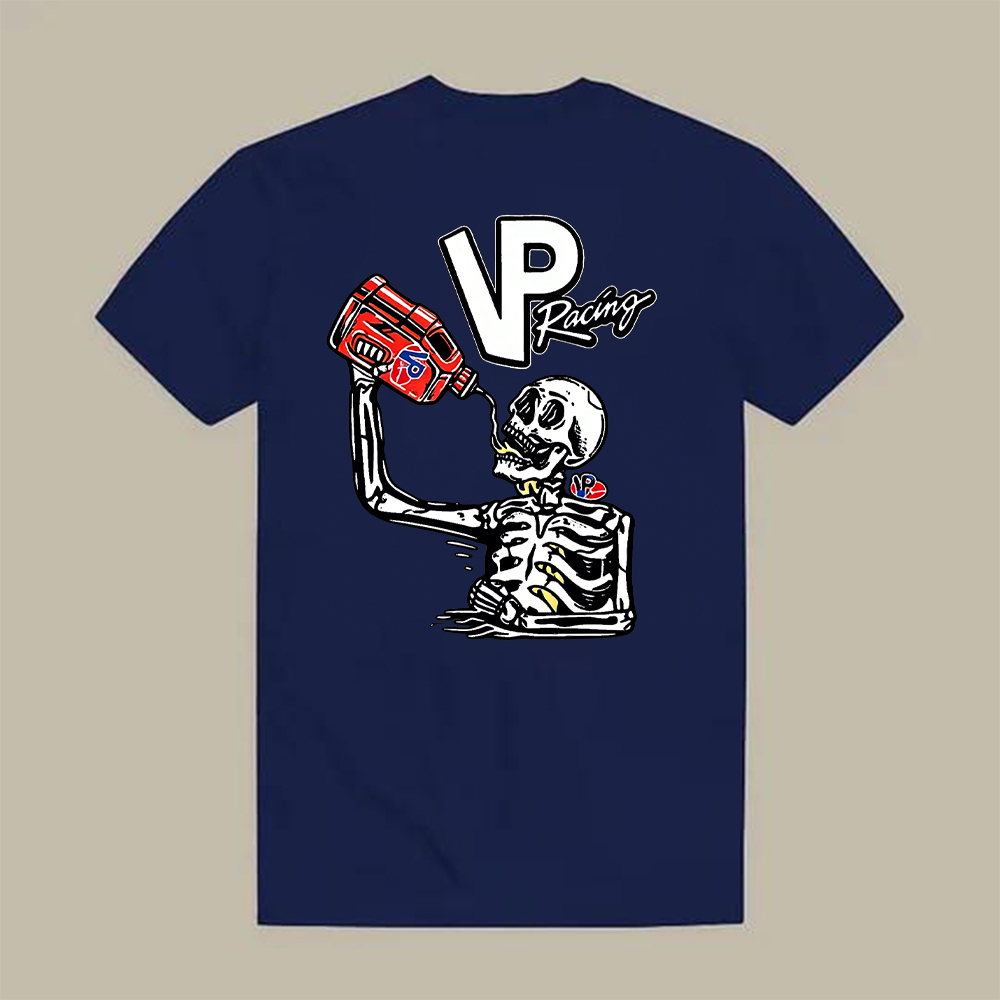 Vp Racing Skeleton Drinking Fuel Printed Men's T-shirt