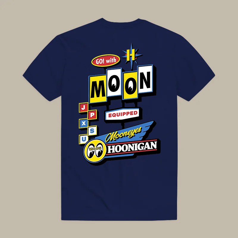 Mooneyes Vintage Cartoon Eyes Hot Rod Culture Printed Men's T-shirt