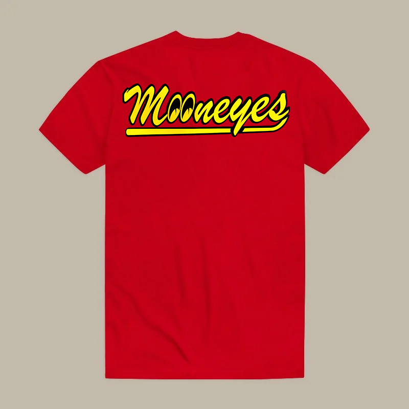 Mooneyes Authorized Dealer Logo Printed Men's T-shirt