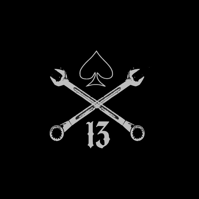 Motor Handles Black Print Hoodie