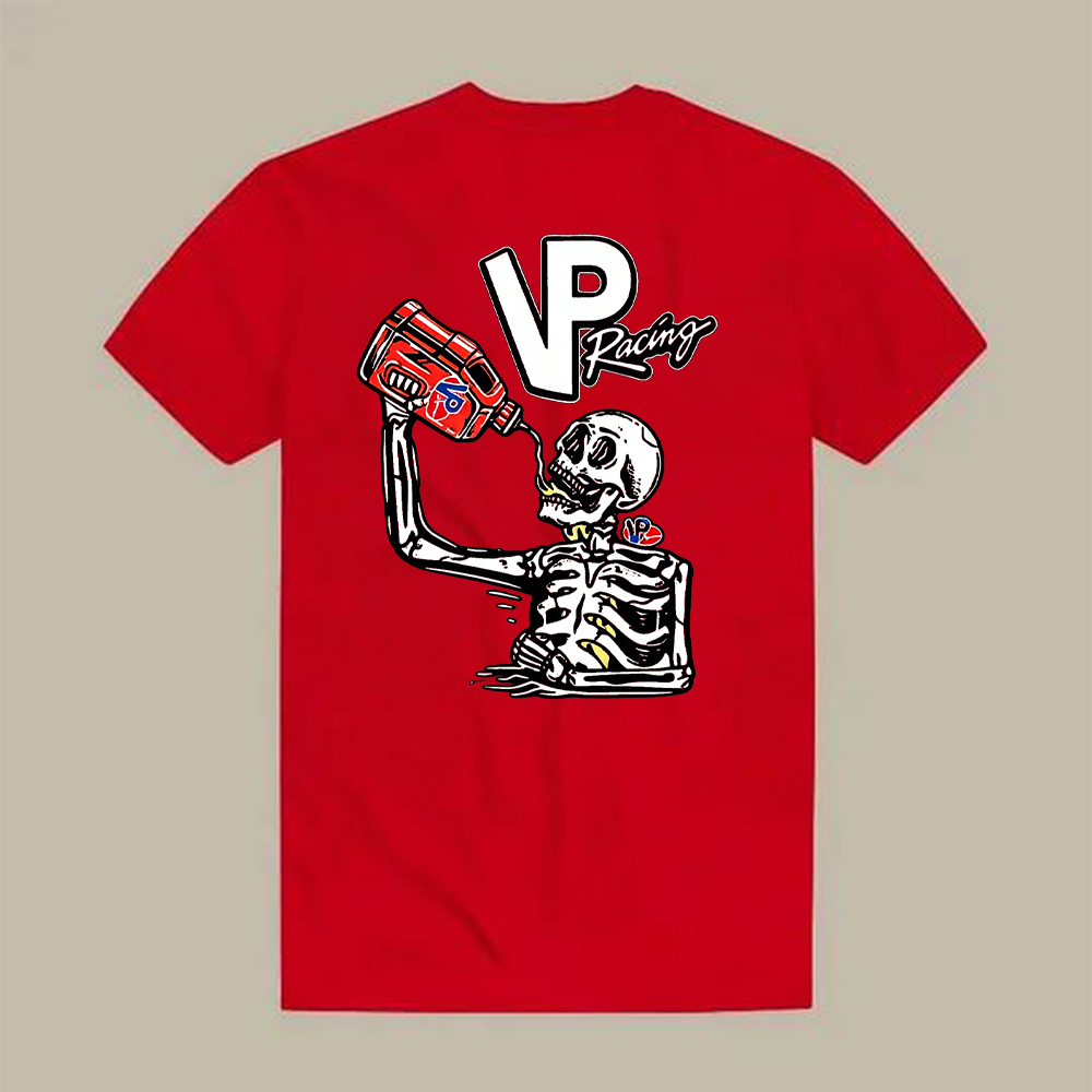 Vp Racing Skeleton Drinking Fuel Printed Men's T-shirt