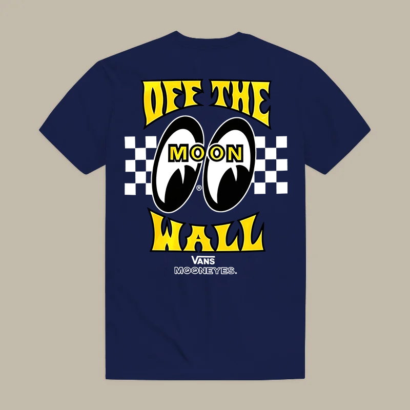 Mooneyes X Hoonigan Classic Car Racing Collaboration Printed Men's T-shirt
