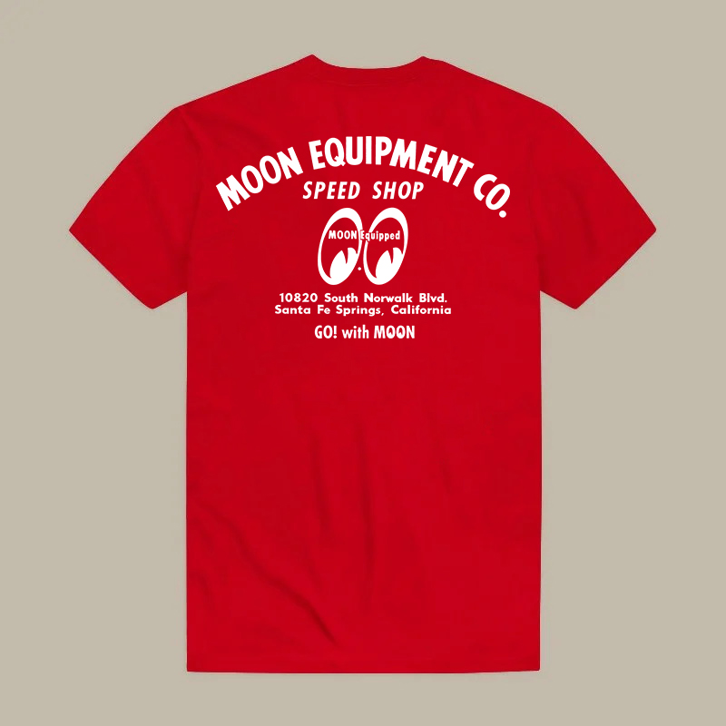 Mooneyes Hot Rod Kustom Kulture Retro Eyes Logo Printed Men's T-shirt