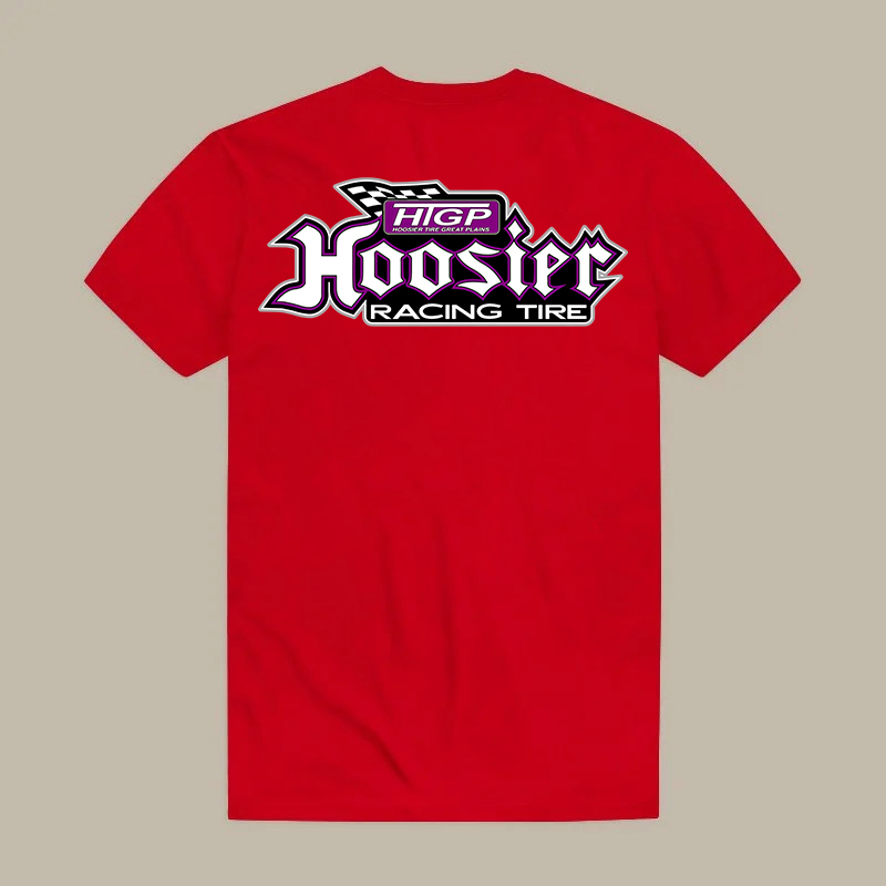 Hoosier Racing Tire HIGP Checkered Flag Graphic Printed Men's T-shirt