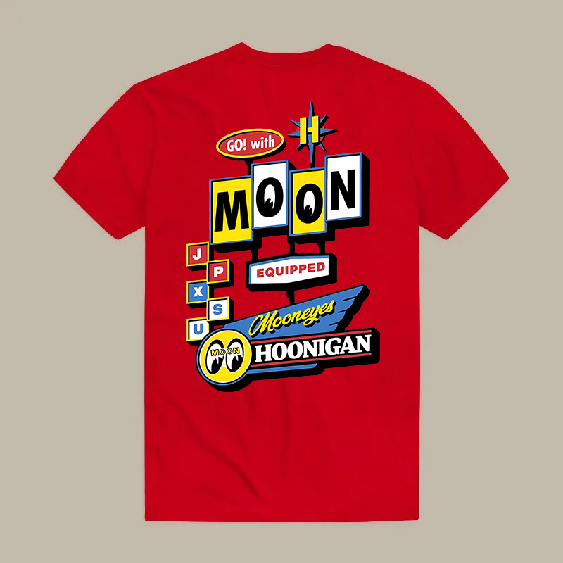 Mooneyes Vintage Cartoon Eyes Hot Rod Culture Printed Men's T-shirt