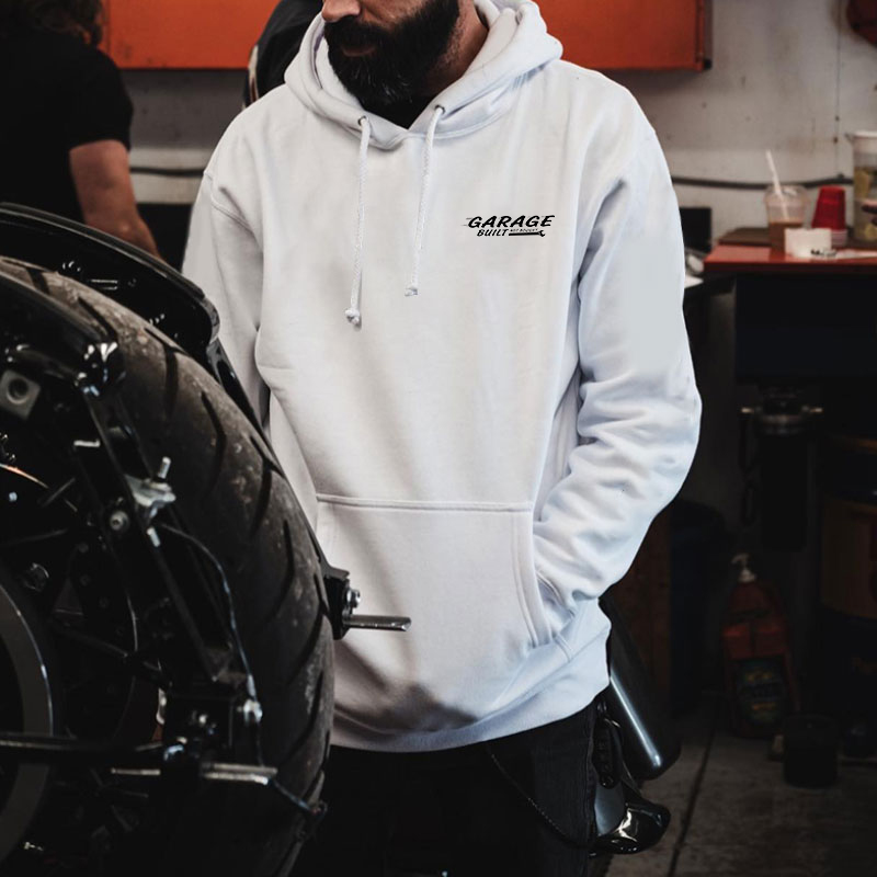 GARAGE BUILT FOR BOUGHT Hot Rod Bird Print Men's Hoodie