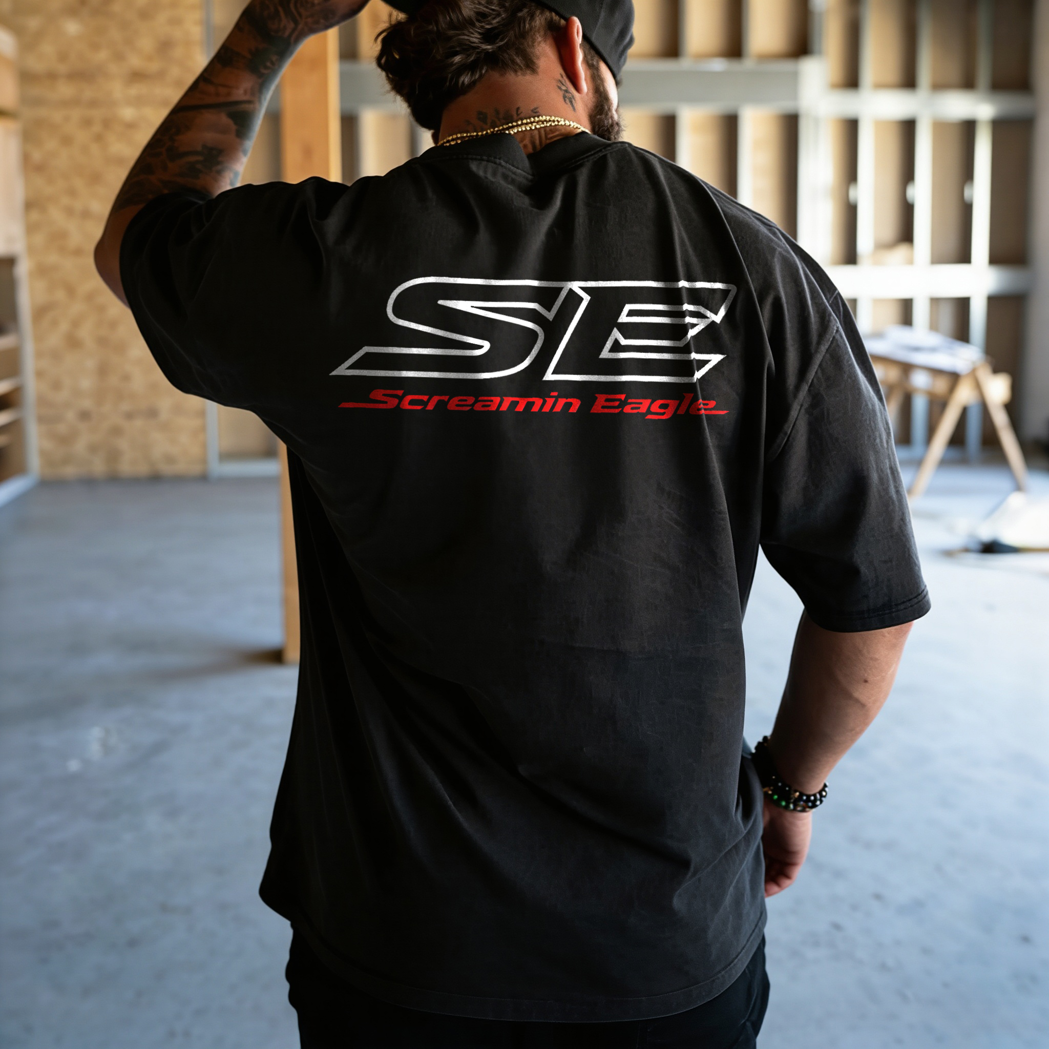 Se Screamin Eagle Printed Men's T-shirt