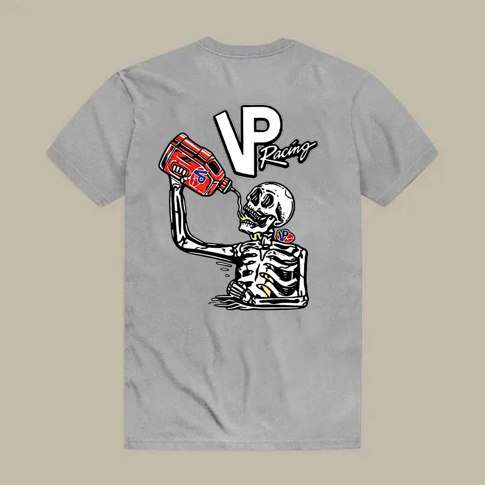Vp Racing Skeleton Drinking Fuel Printed Men's T-shirt