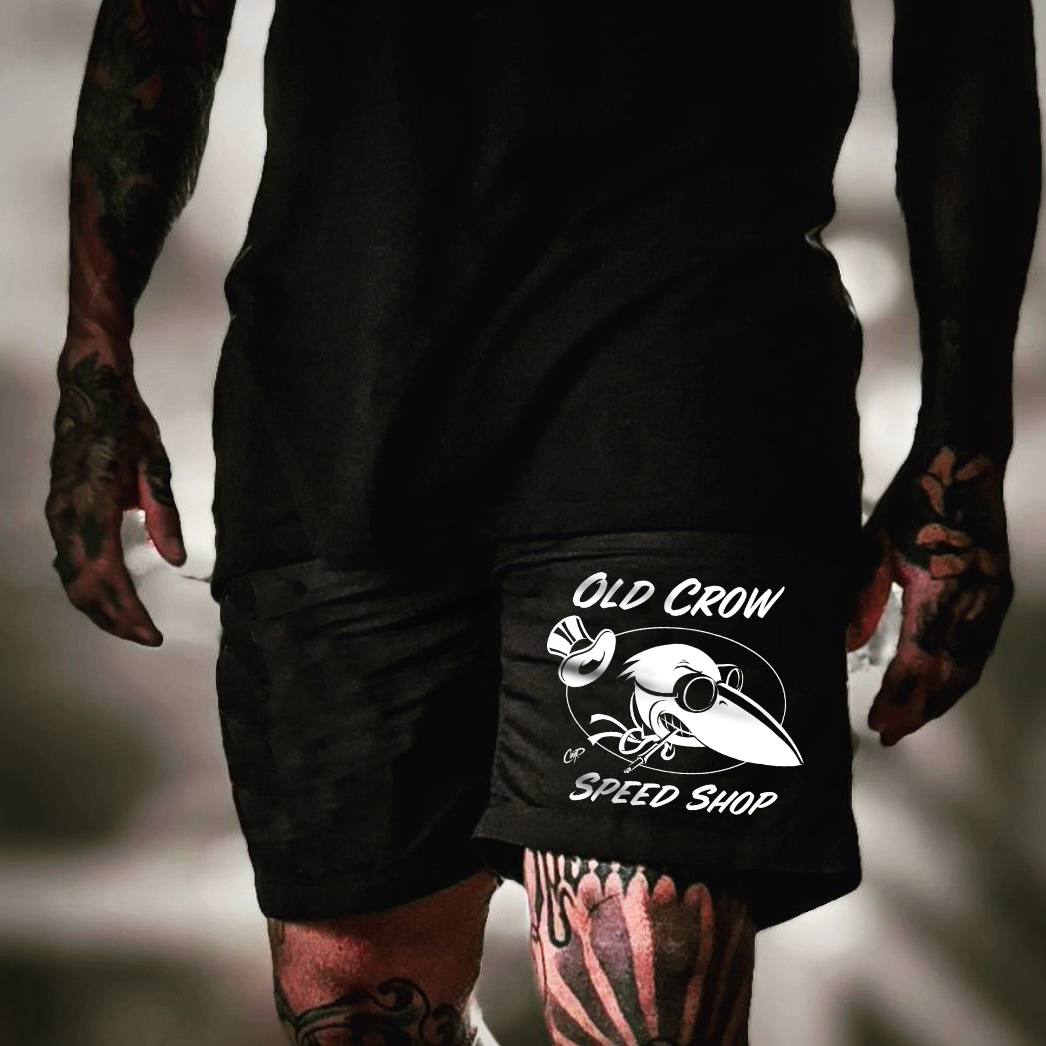 OLD CROW SPEED SHOP Print Men's Shorts