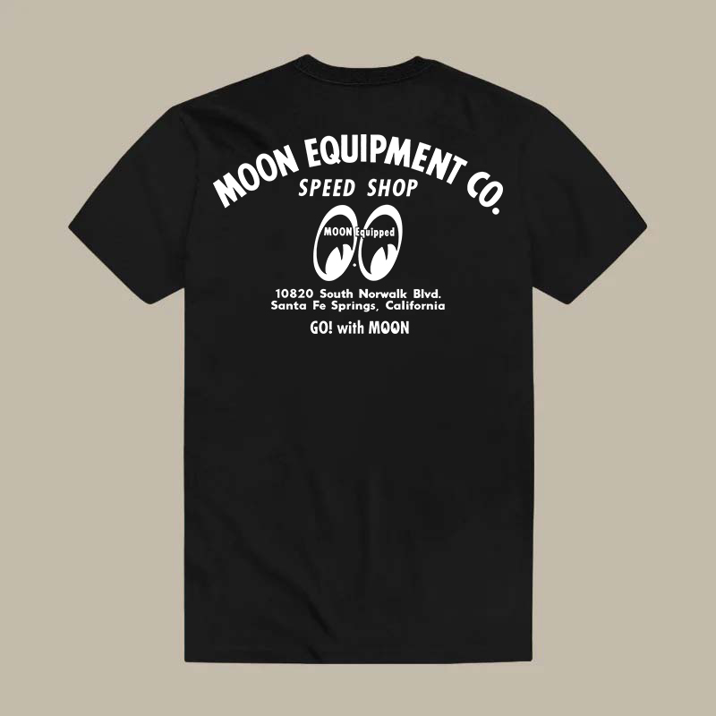 Mooneyes Hot Rod Kustom Kulture Retro Eyes Logo Printed Men's T-shirt