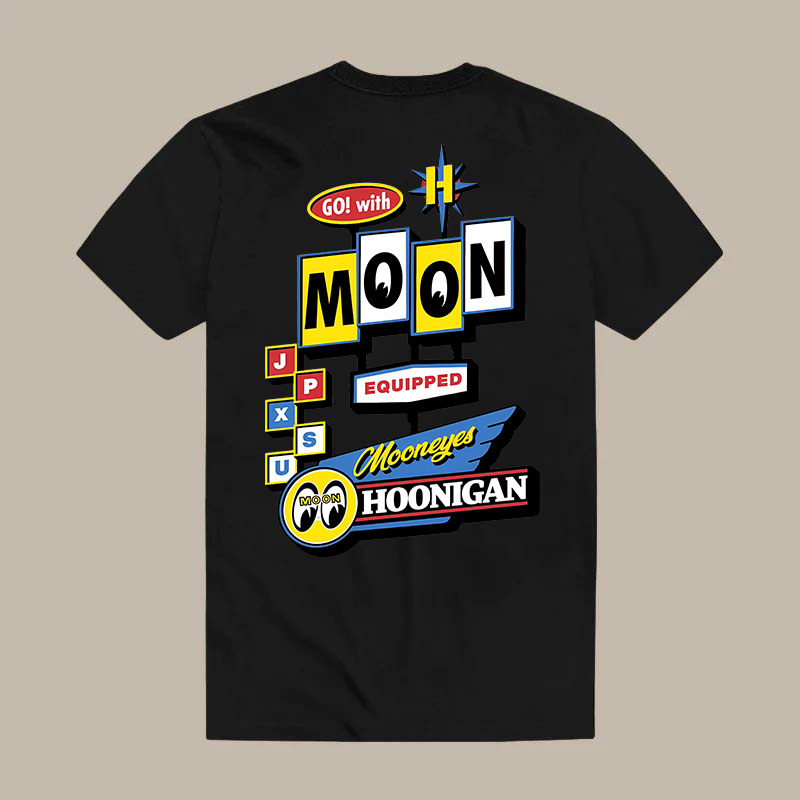 Mooneyes Vintage Cartoon Eyes Hot Rod Culture Printed Men's T-shirt