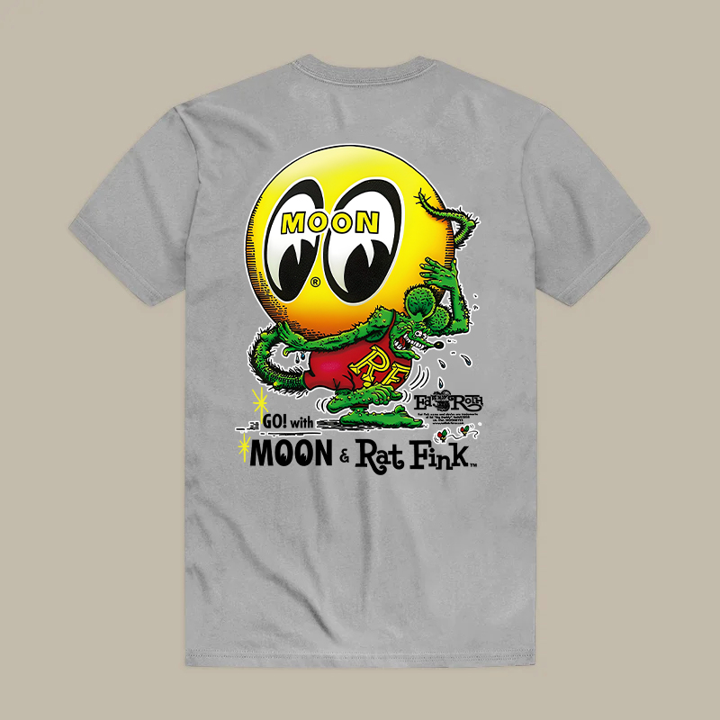 Go! With Moon & Rat Fink Printed Men's T-shirt