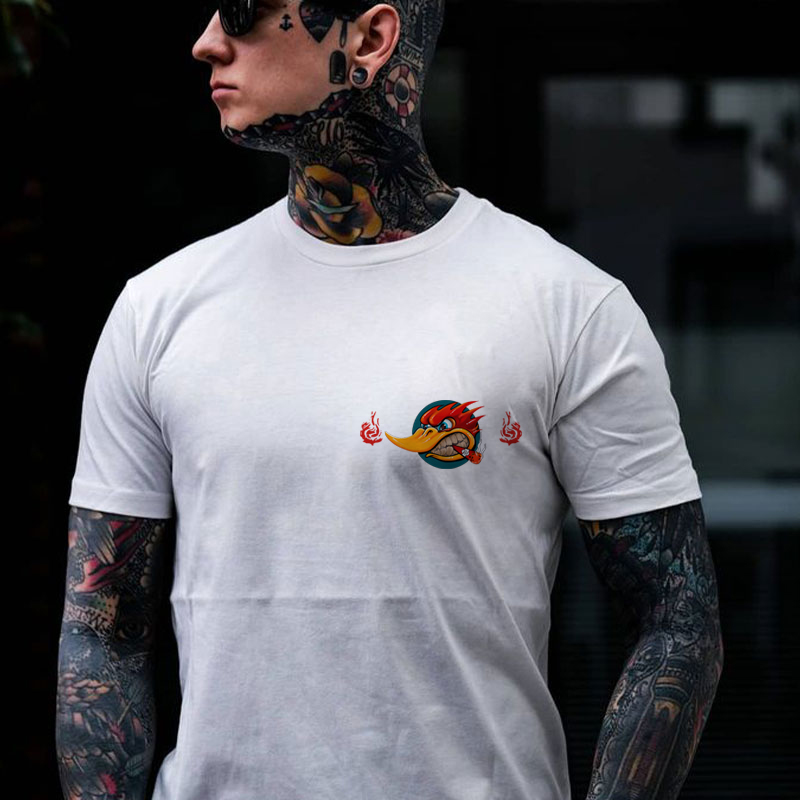 BAD CHOICES MAKE GOOD STORIES Hot Rod Bird Print Men's T-shirt