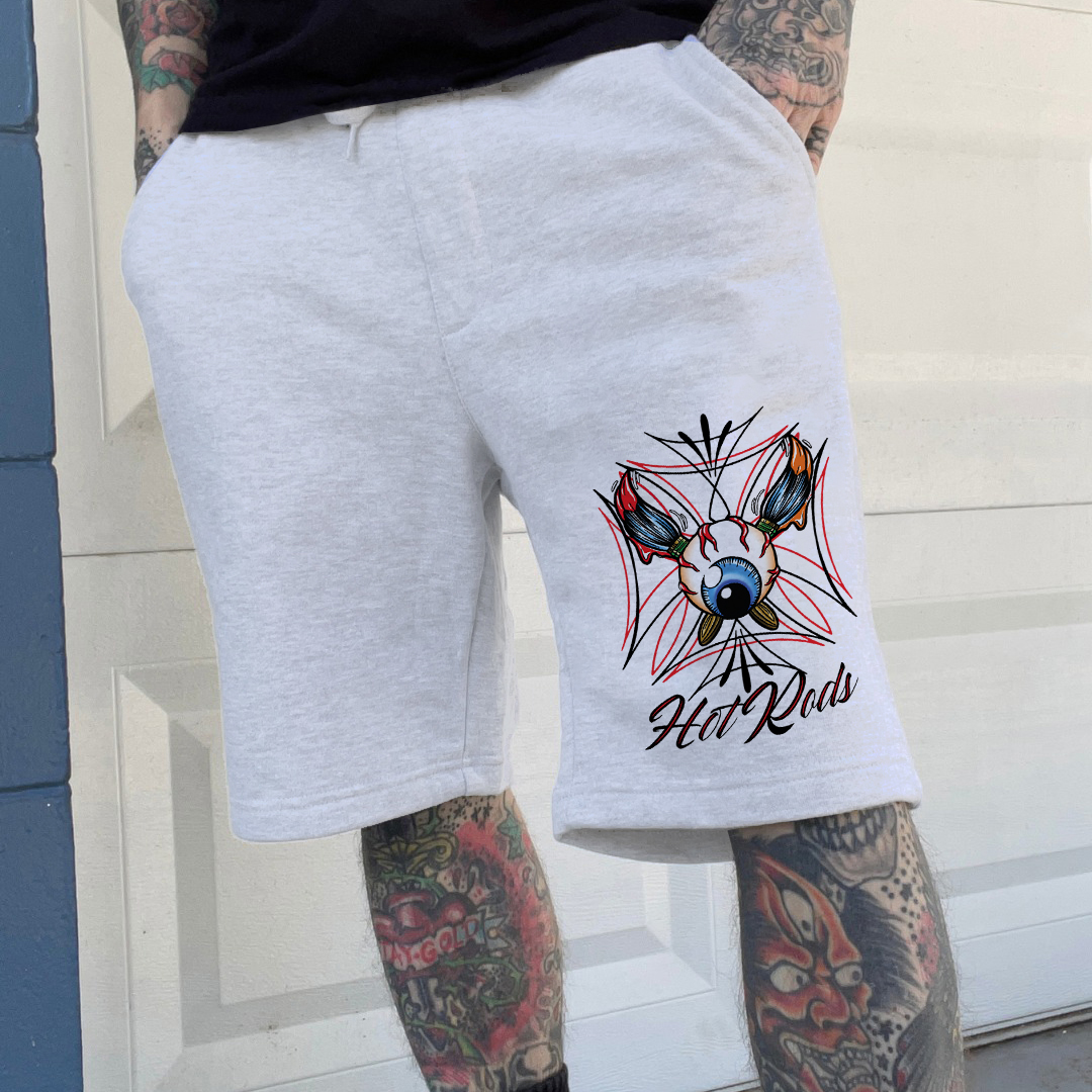 HELL BENT HOT RODS Eye Of Cthulhu Print Men's Shorts