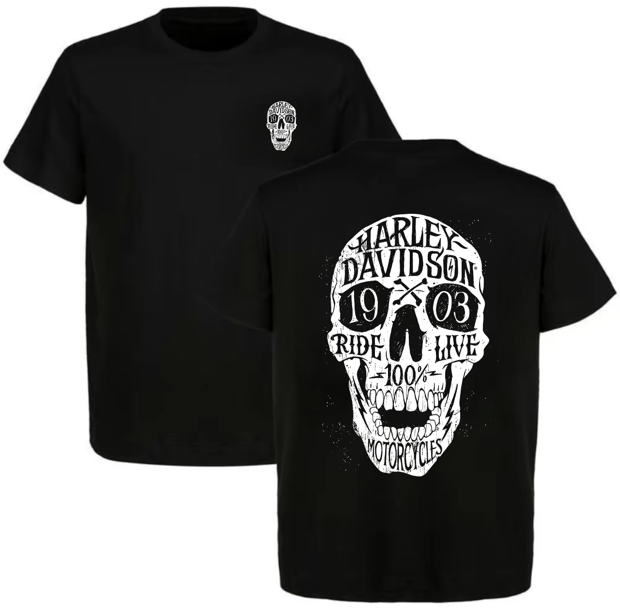Harley Davidson Printed Men's T-shirt